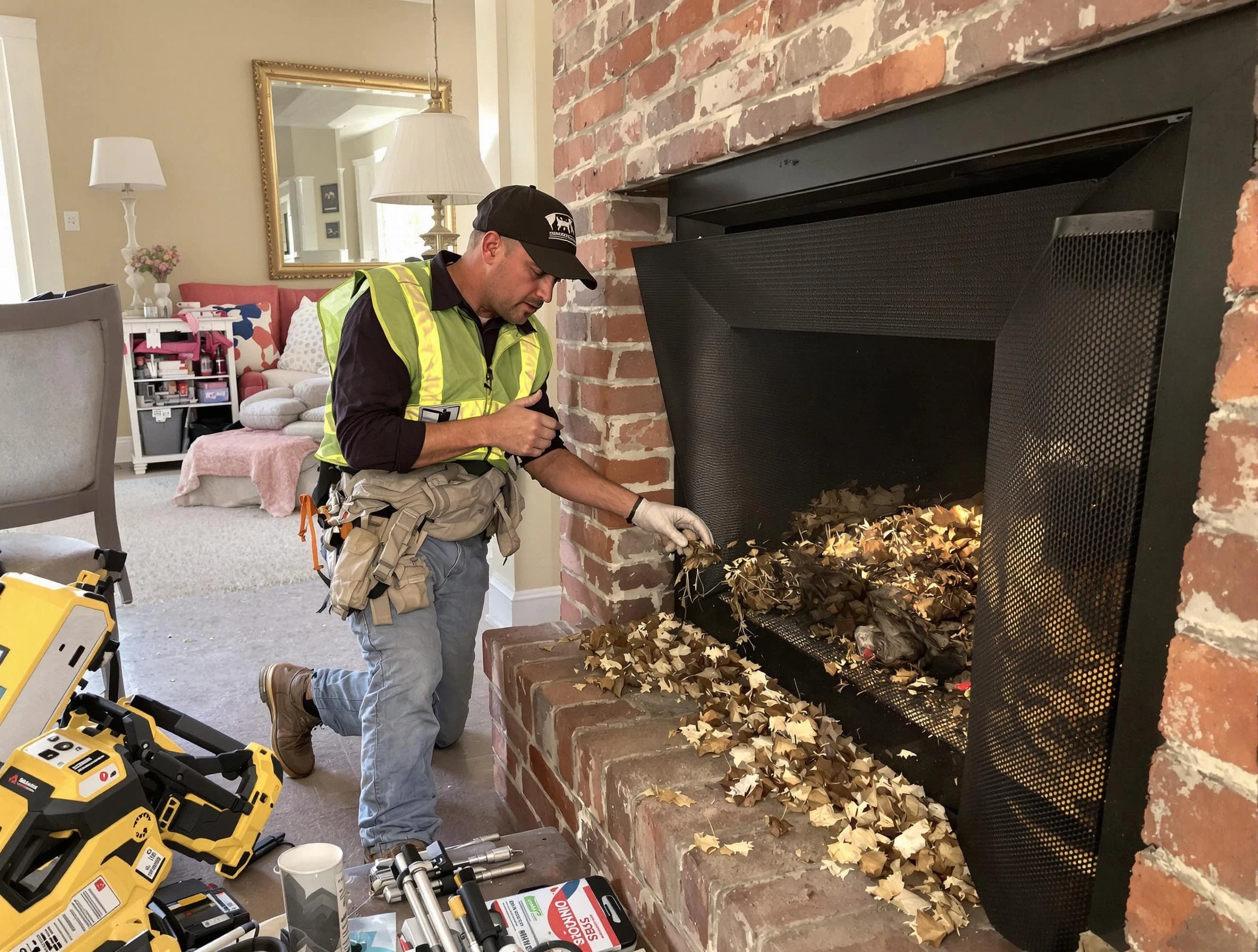 Safe screening installation by Bayonne Chimney Sweep in Bayonne, NJ