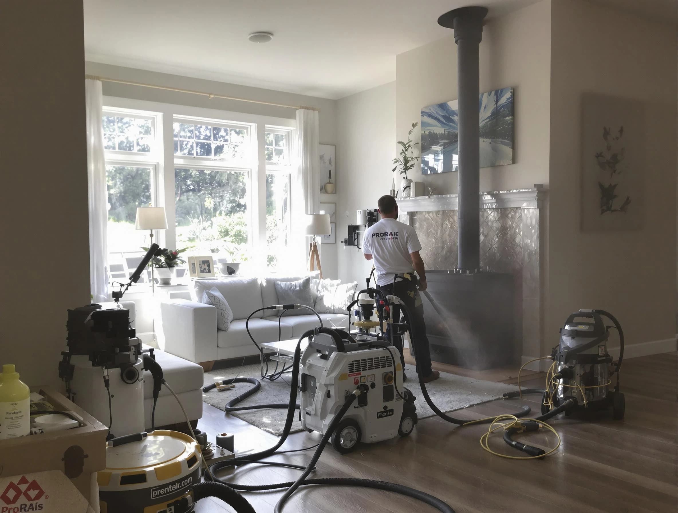 Soot removal service by Bayonne Chimney Sweep for a fireplace in Bayonne, NJ
