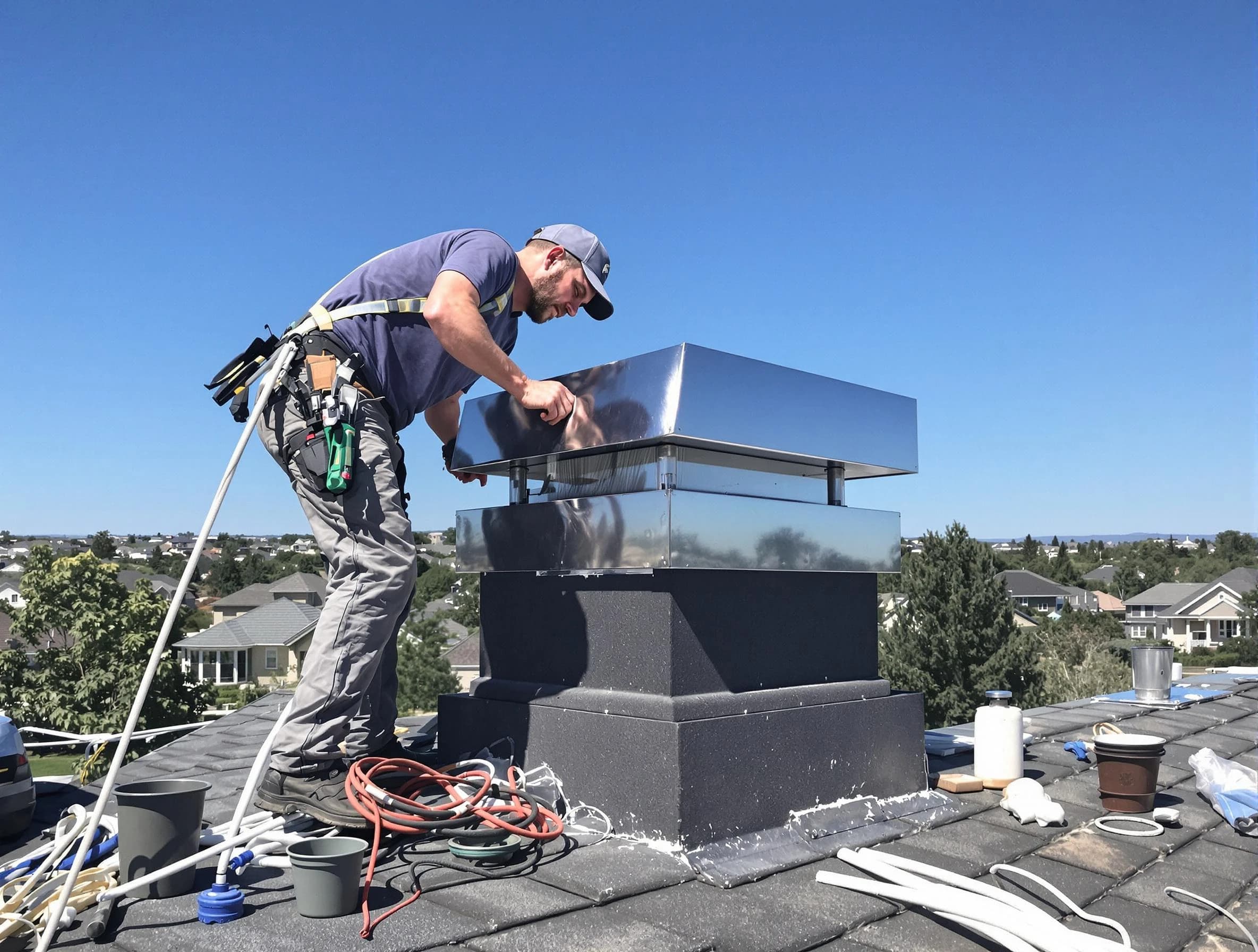 Chimney Cap Services service in Bayonne, NJ