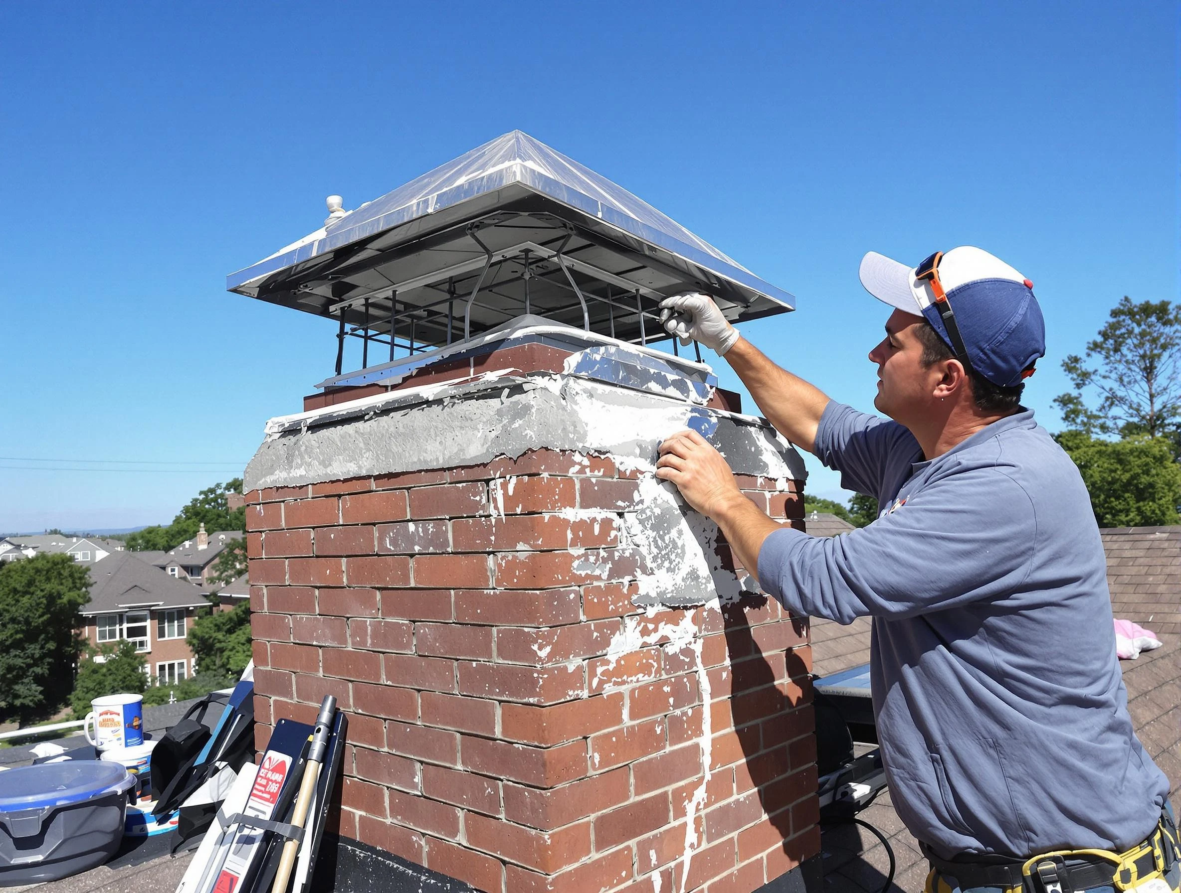 Chimney Crown Services service in Bayonne, NJ